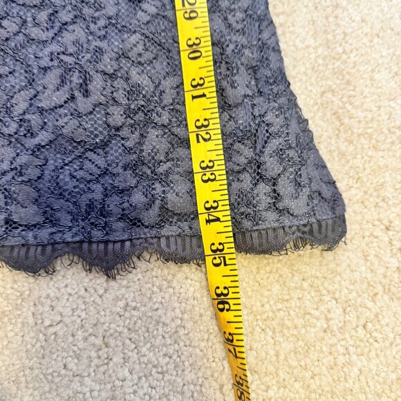 Diane Von Furstenberg Zarita Gray Lace Sheath Dress 3/4 Sleeves Womens Size 4 - Picture 13 of 14